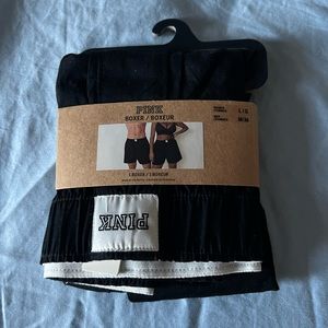 NWT Victoria secret pink boxer shorts size large